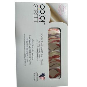 Color Street Nail Strips Get In Line Multicolor Shimmer Design Easy Application
